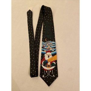 Daland Designs Christmas Santa Gonna Find Out Who's Naughty Tie
